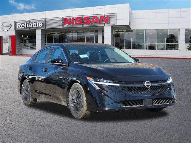 Super Black 2026 Nissan Sentra Sedan Front-Wheel Drive Continuously Variable Transmission