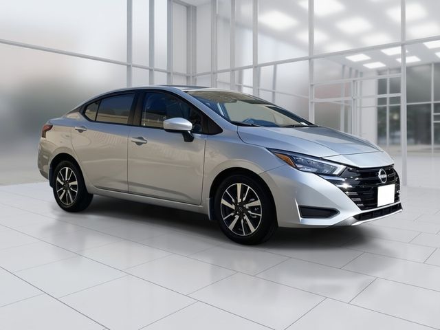 Brilliant Silver 2025 Nissan Versa SV FWD Sedan Front-Wheel Drive Continuously Variable Transmission