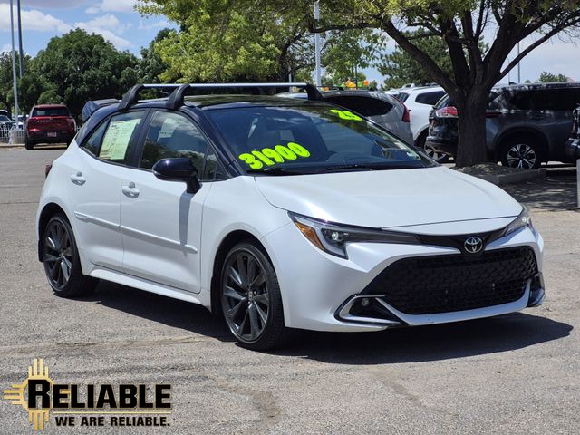 Midnight Black Metallic 2025 Toyota Corolla Hatchback Hatchback Front-Wheel Drive Continuously Variable Transmission