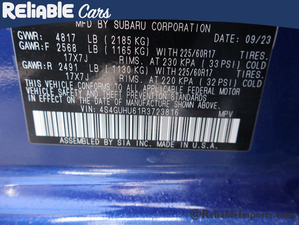 Used 2024 Sapphire Blue Pearl Subaru Wilderness image 41