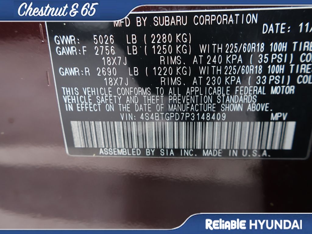 Used 2023 Dark Mahogany Pearl Subaru Touring XT image 42