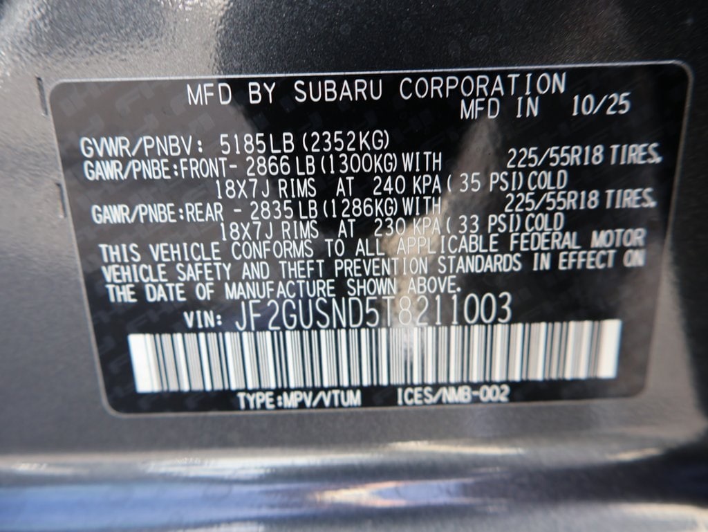 New 2026 Magnetite Gray Subaru Limited Hybrid image 41