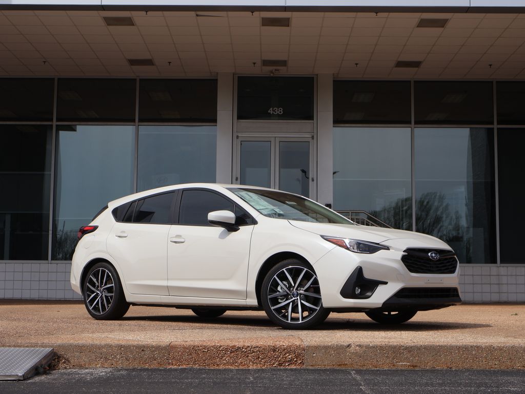 Crystal White Pearl 2026 Subaru Impreza Sport AWD Wagon All-Wheel Drive Continuously Variable Transmission