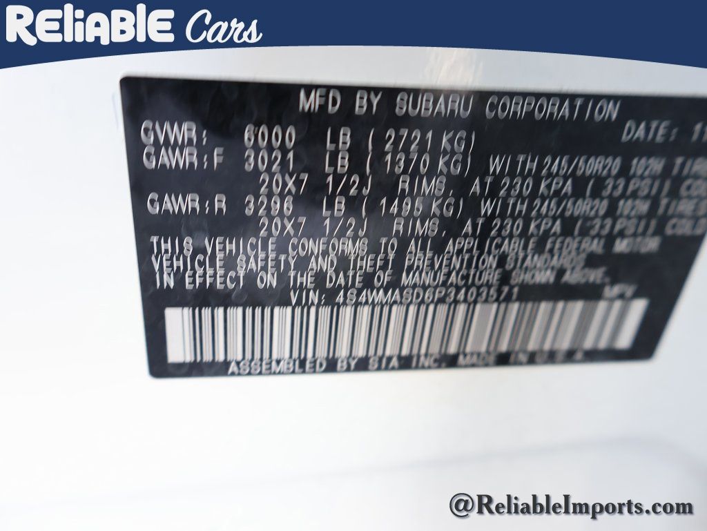 Used 2023 Crystal White Pearl Subaru Limited 7-Passenger image 42