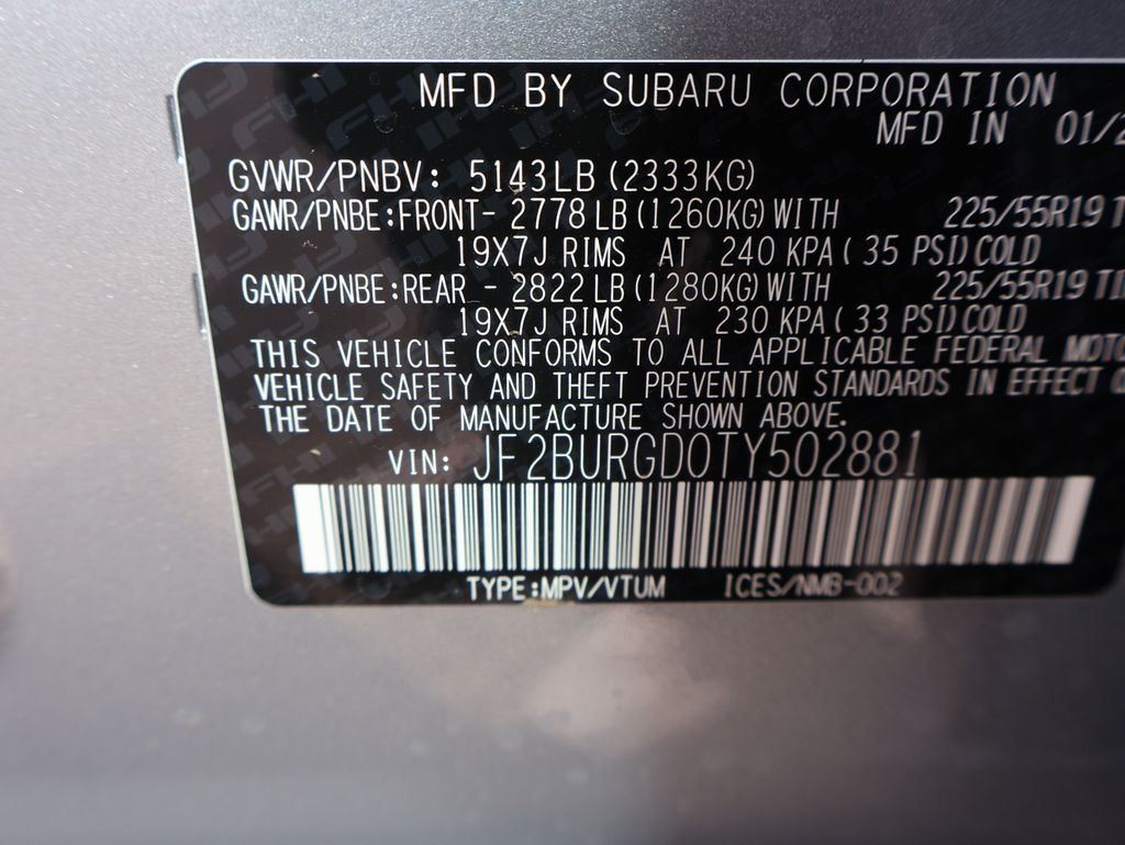 New 2026 Ice Silver Subaru Limited XT image 42