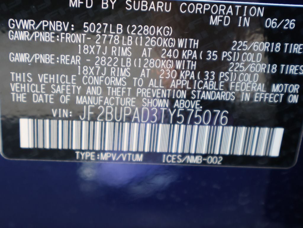 New 2026 Sapphire Blue Pearl Subaru Premium image 41