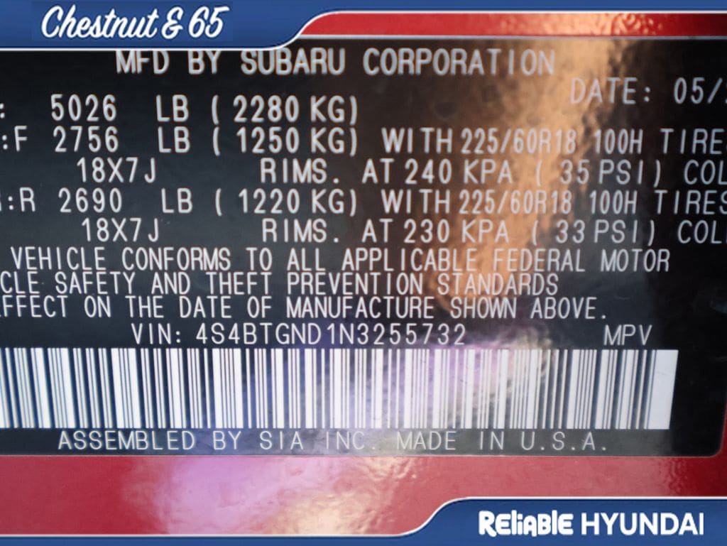 Used 2022 Crimson Red Pearl Subaru Limited XT image 42