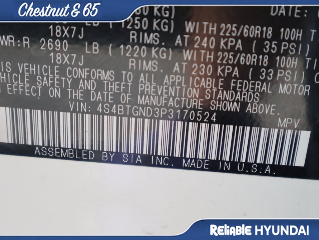 Used 2023 Crystal White Pearl Subaru Limited XT image 43