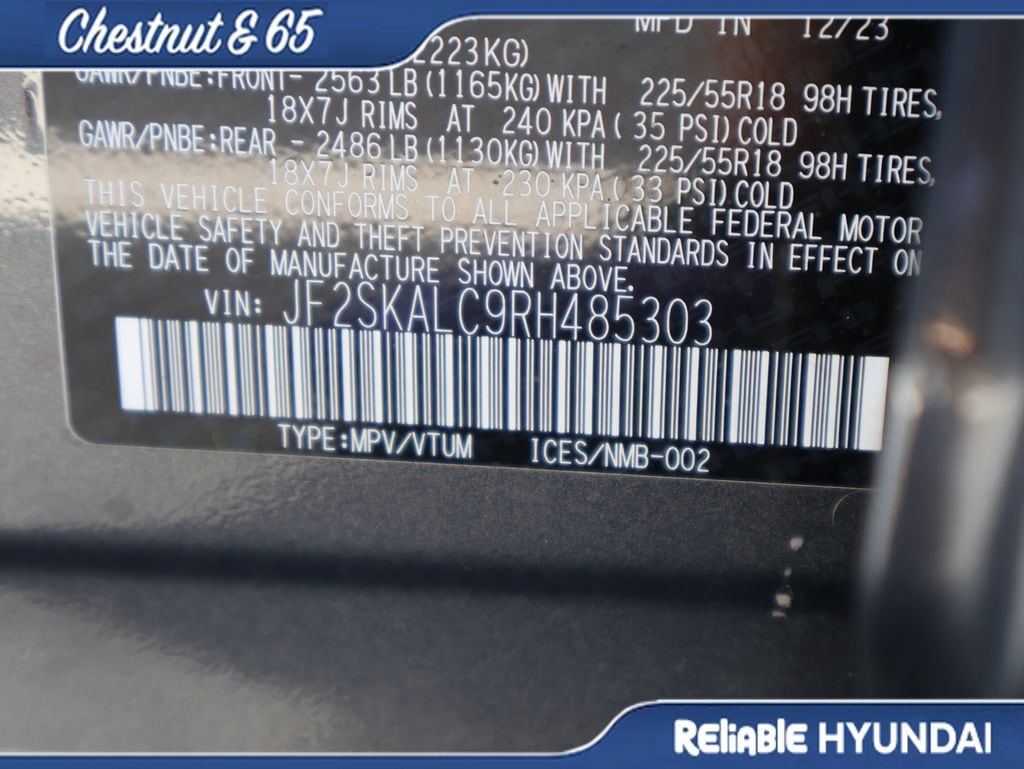 Used 2024 Gray Metallic Subaru Limited image 45