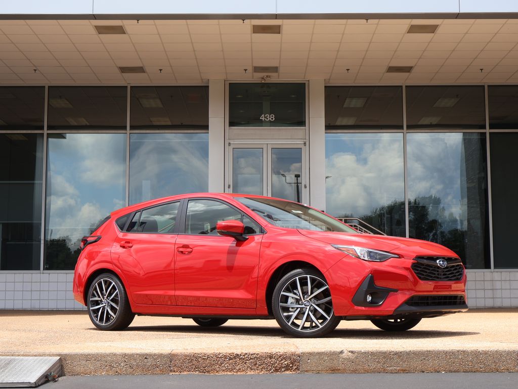 Pure Red 2026 Subaru Impreza Sport AWD Wagon All-Wheel Drive Continuously Variable Transmission