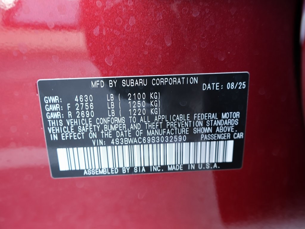 New 2025 Crimson Red Pearl Subaru Premium image 39