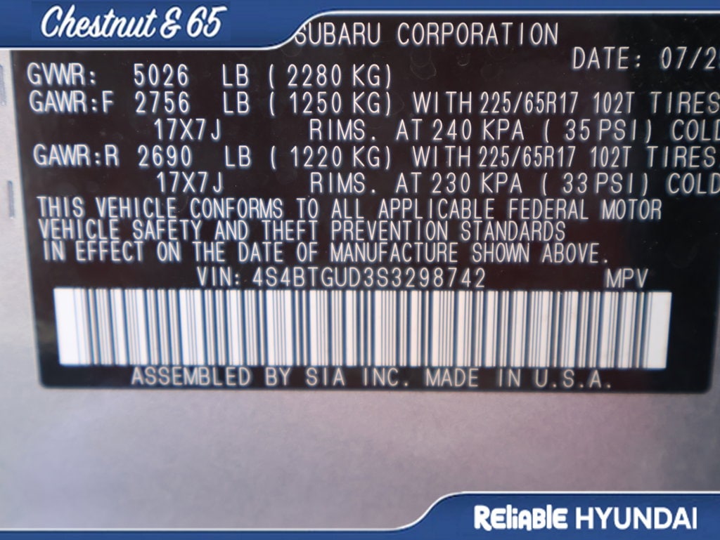 Used 2025 Ice Silver Subaru Wilderness image 43