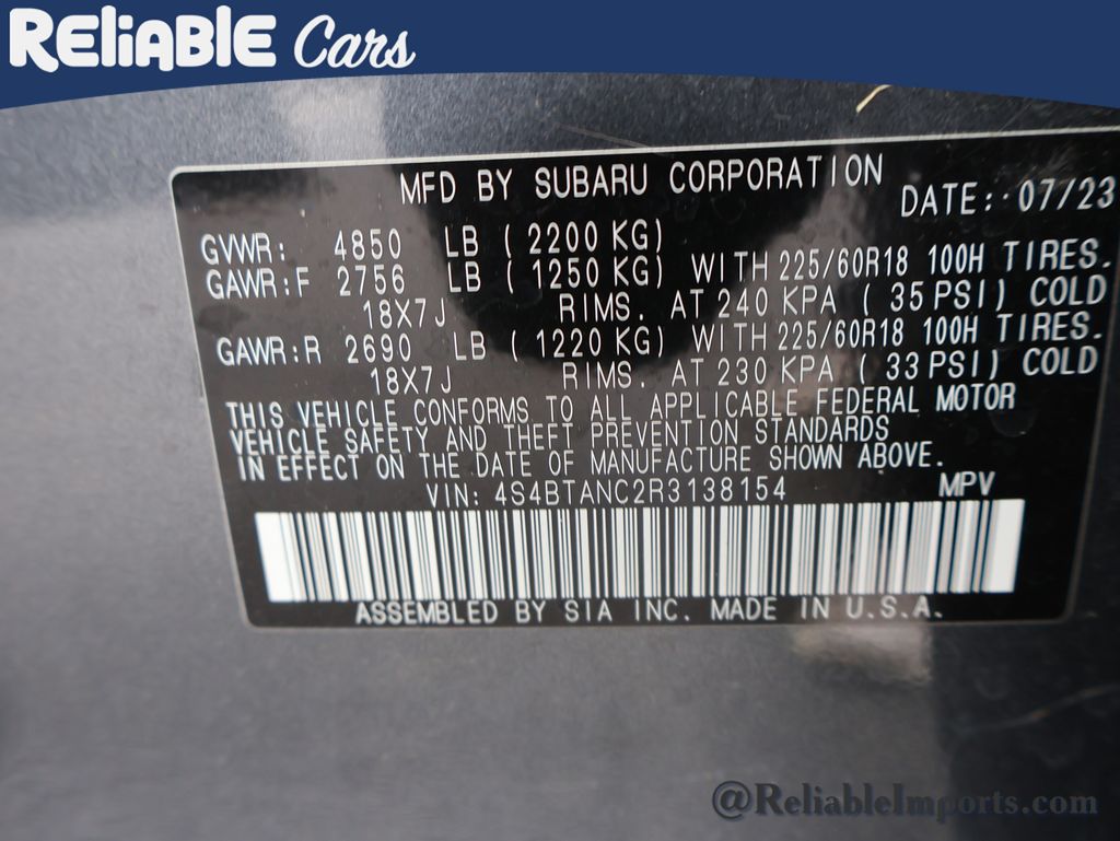 Used 2024 Magnetite Gray Metallic Subaru Limited image 42