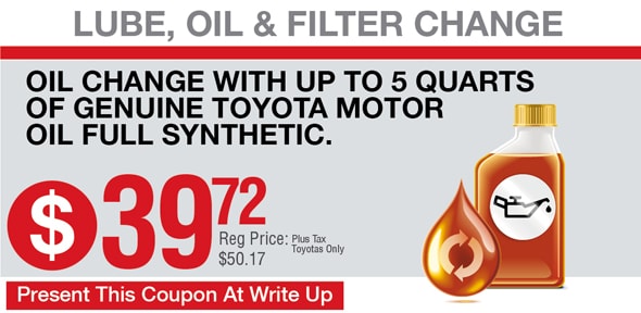Oil Change Coupon | Toyota Maintenance | Springfield, MO