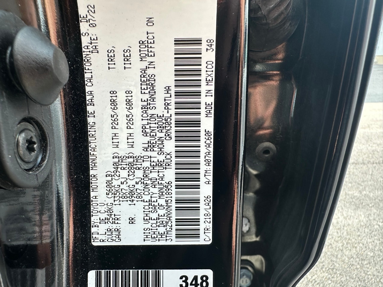 Used 2022 Toyota Tacoma Limited with VIN 3TMGZ5ANXNM518956 for sale in Springfield, MO