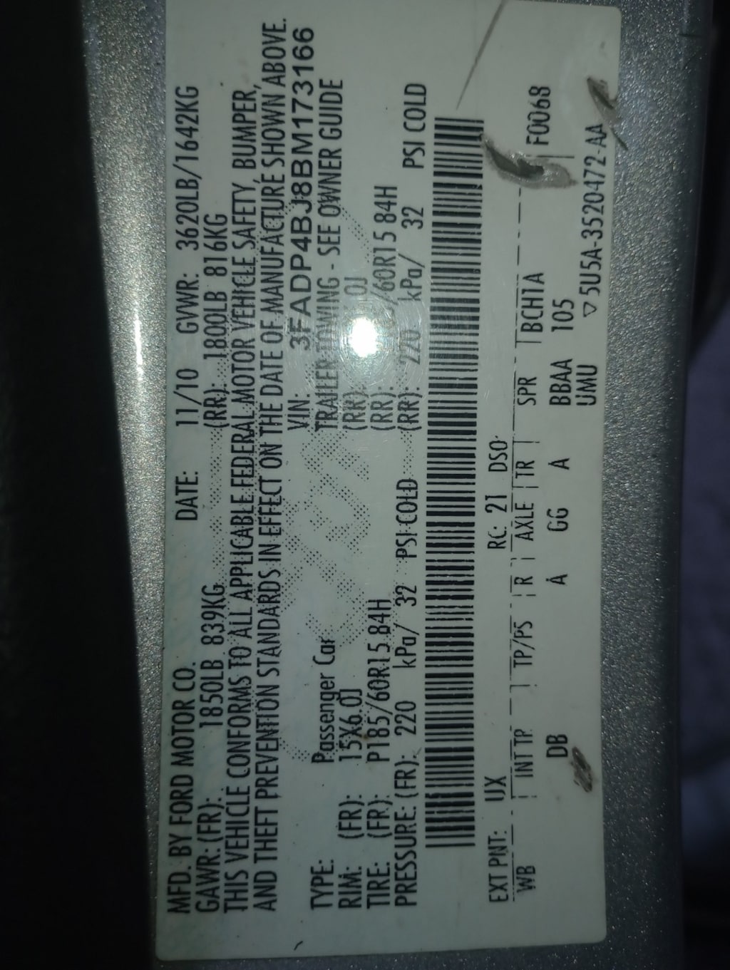 Used 2011 Ford Fiesta SE Sedan