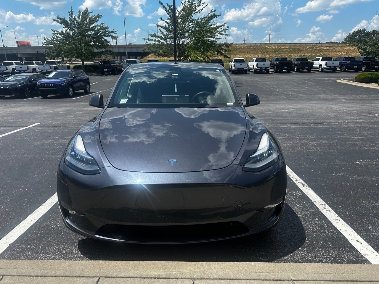 Used 2021 Tesla Model Y Long Range with VIN 5YJYGDEE5MF204780 for sale in Springfield, MO
