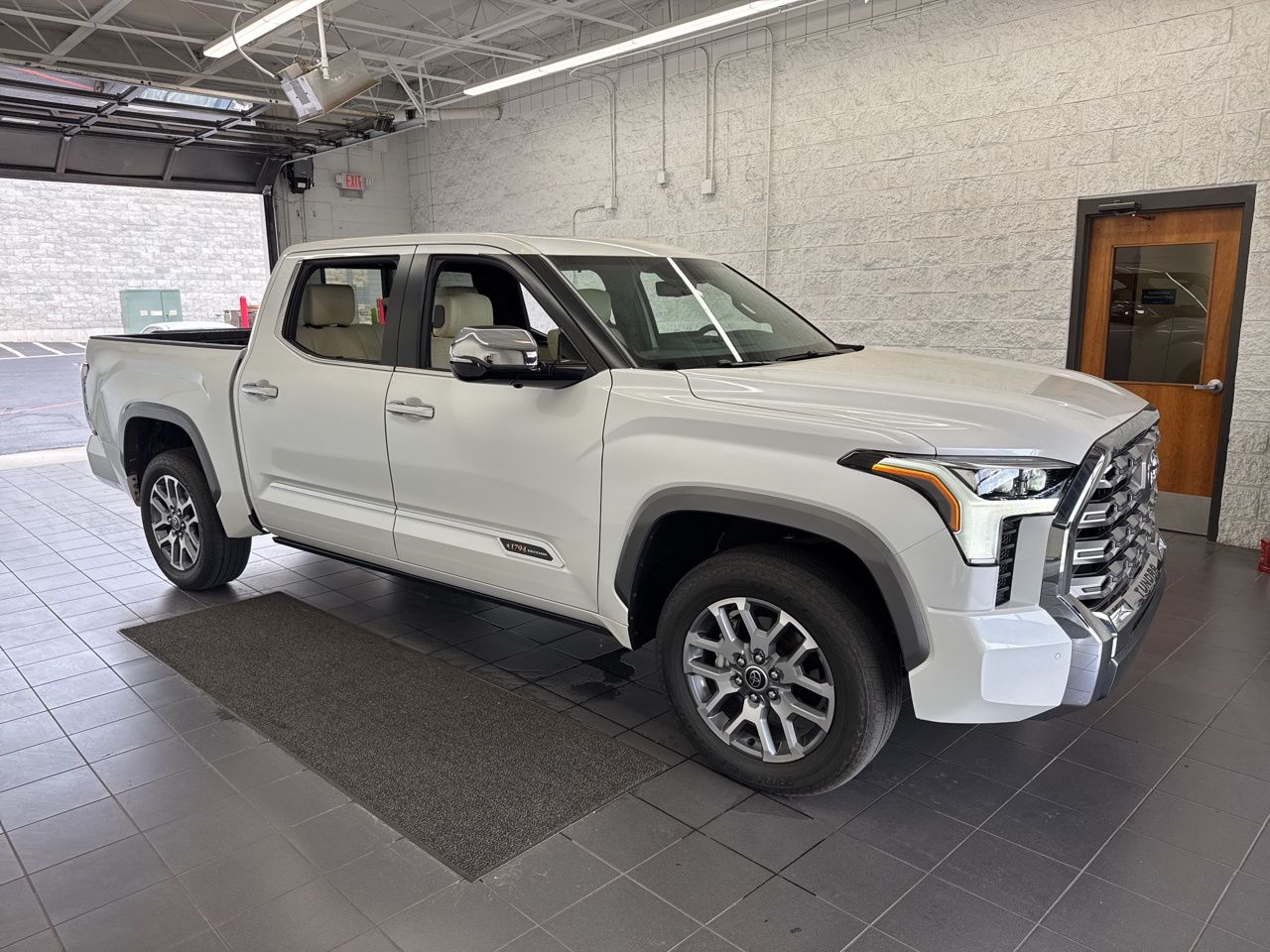 White (Wind Chill Pearl) 2024 Toyota Tundra 1794 Edition CrewMax Cab 4WD Pickup Truck Four-Wheel Drive Automatic
