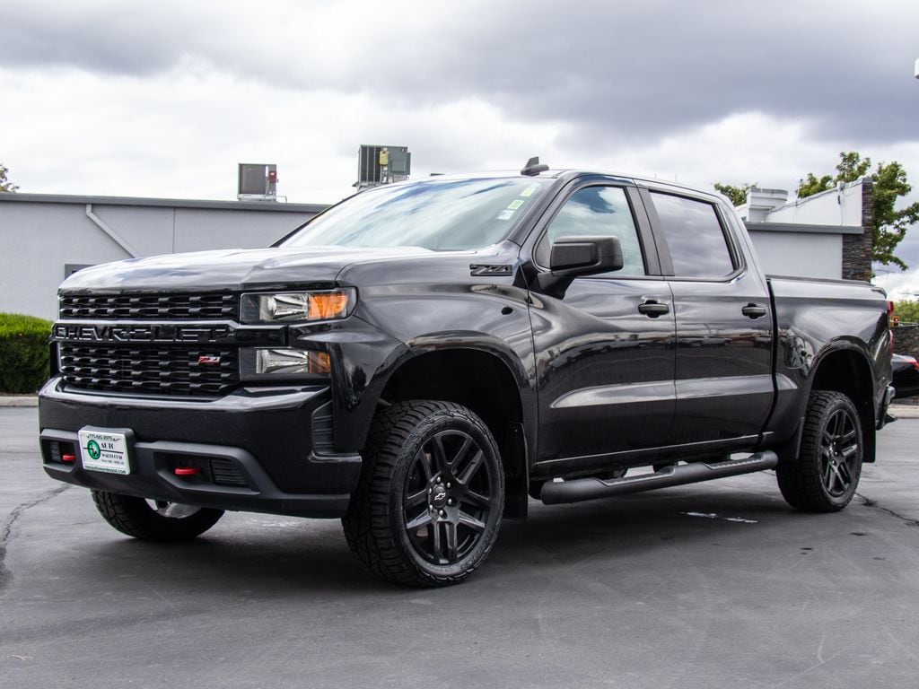 Used 2021 Chevrolet Silverado 1500 Custom Trail Boss Truck Crew Cab