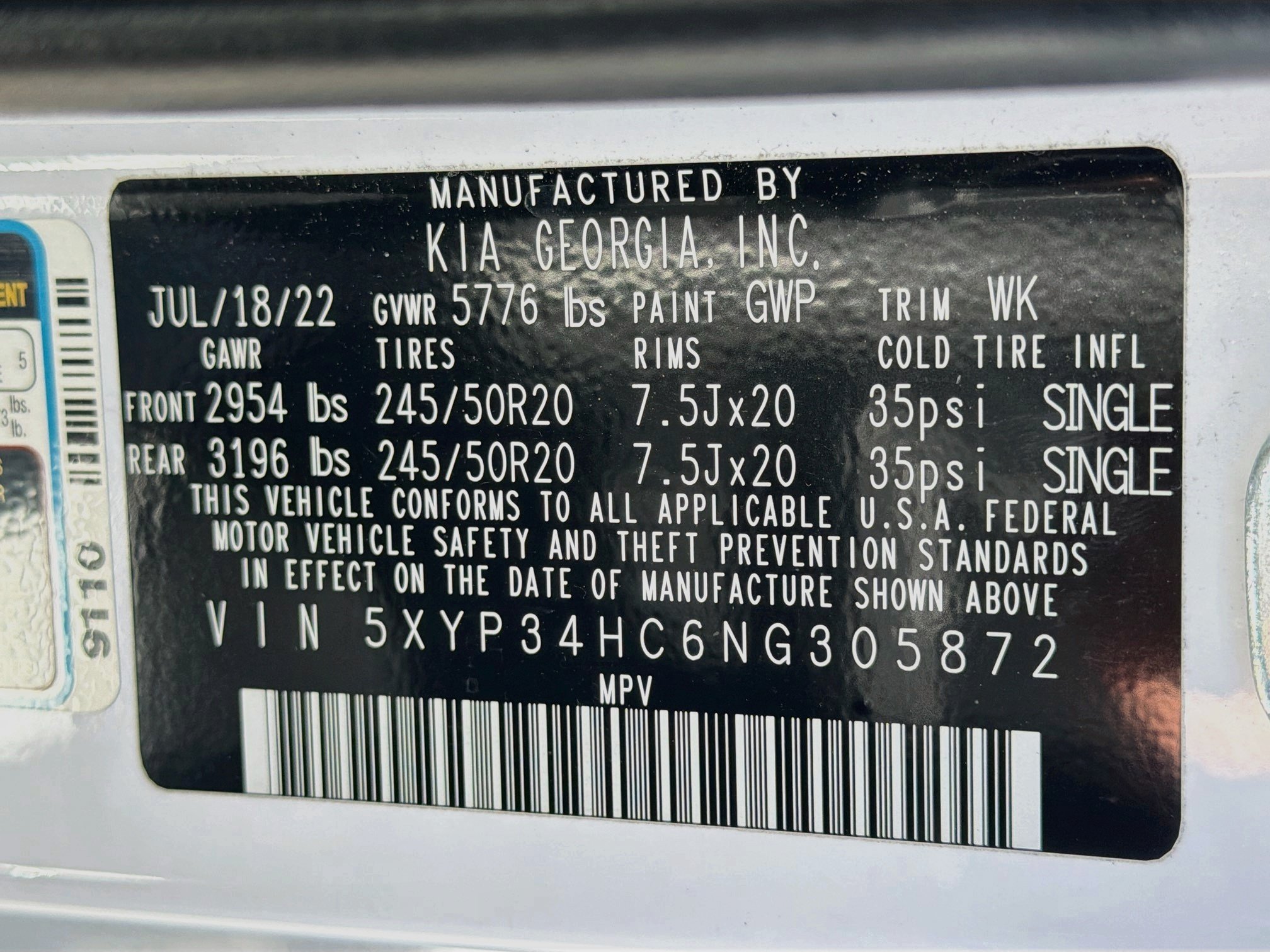 Certified 2022 Kia Telluride EX Sport Utility