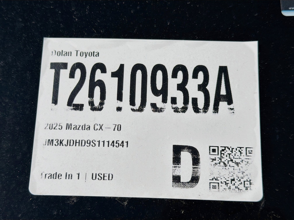 Certified 2025 Mazda CX-70 3.3 Turbo Premium Package Sport Utility