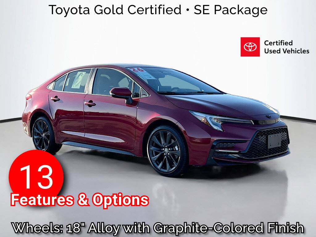Certified 2026 Toyota Corolla SE Sedan