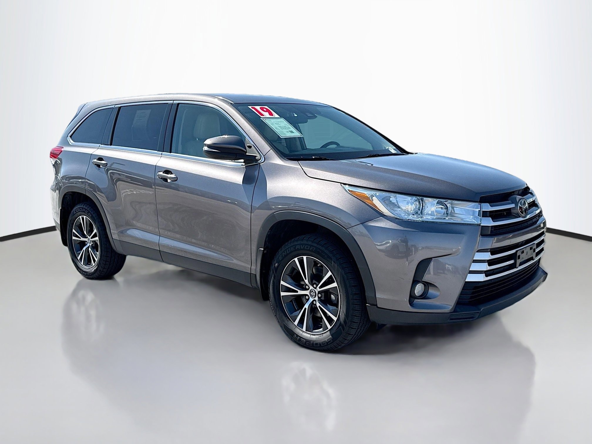 Certified 2019 Toyota Highlander LE Plus with VIN 5TDBZRFH3KS921094 for sale in Reno, NV