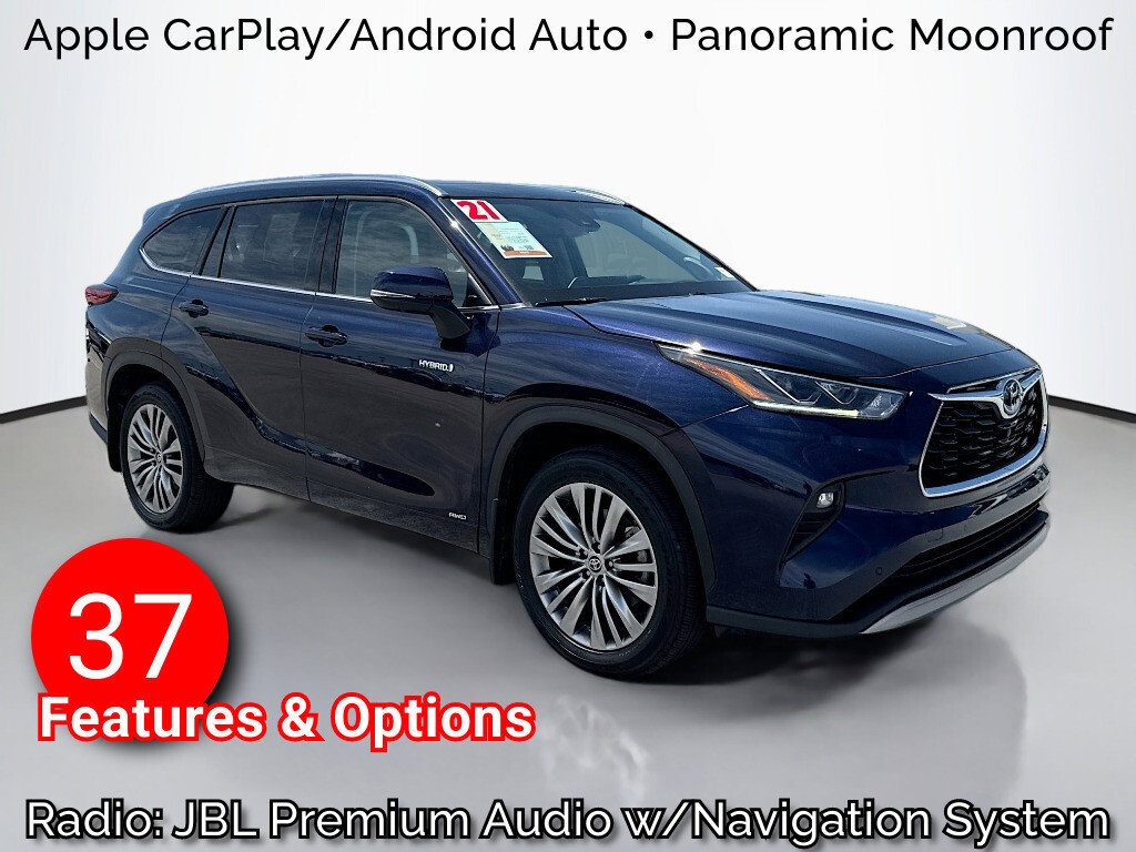 Used 2021 Toyota Highlander Platinum with VIN 5TDEBRCH8MS043803 for sale in Reno, NV