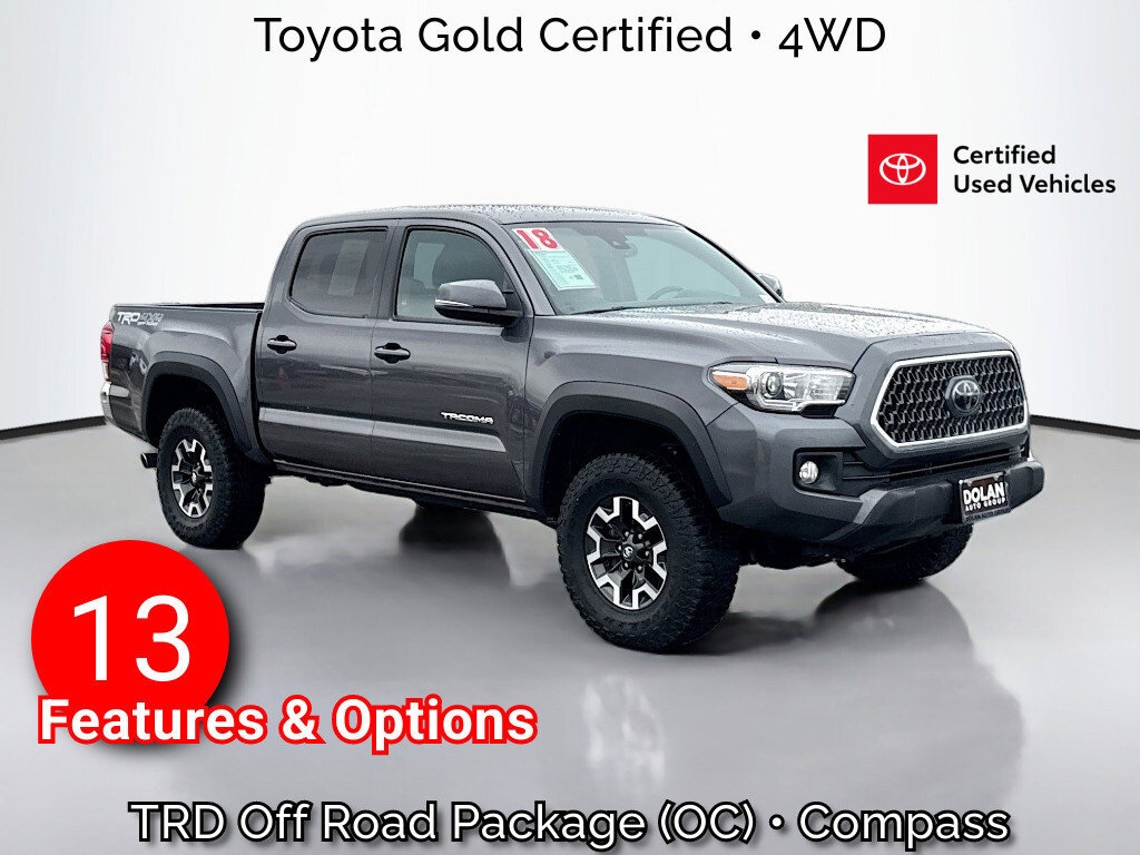 Certified 2018 Toyota Tacoma TRD Off-Road Truck Double Cab