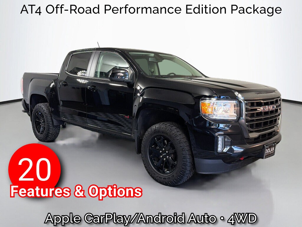 Used 2022 GMC Canyon AT4 w/Leather Truck Crew Cab