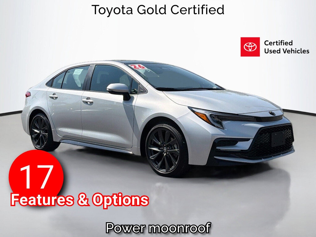 Certified 2026 Toyota Corolla XSE Sedan