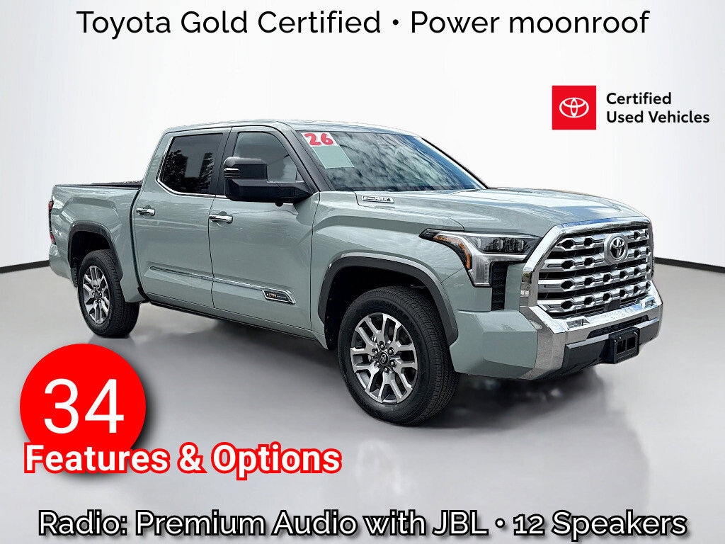 Certified 2026 Toyota Tundra Hybrid 1794 Edition Truck CrewMax