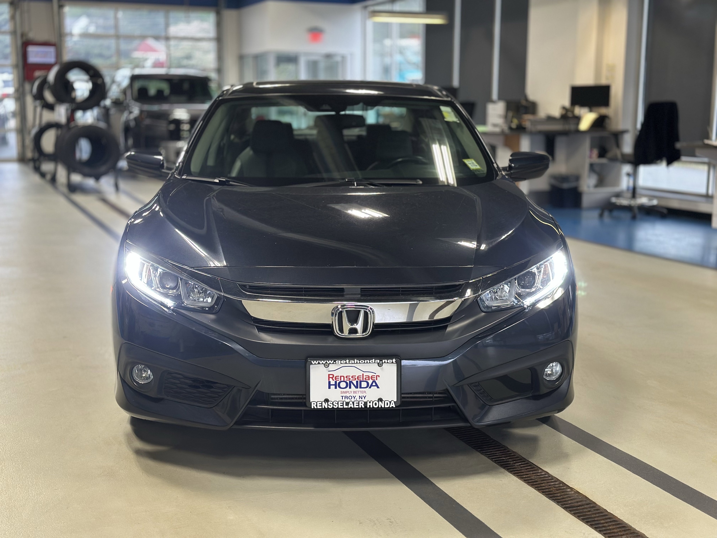 Used 2016 Honda Civic EX-L with VIN 19XFC1F84GE201177 for sale in Troy, NY