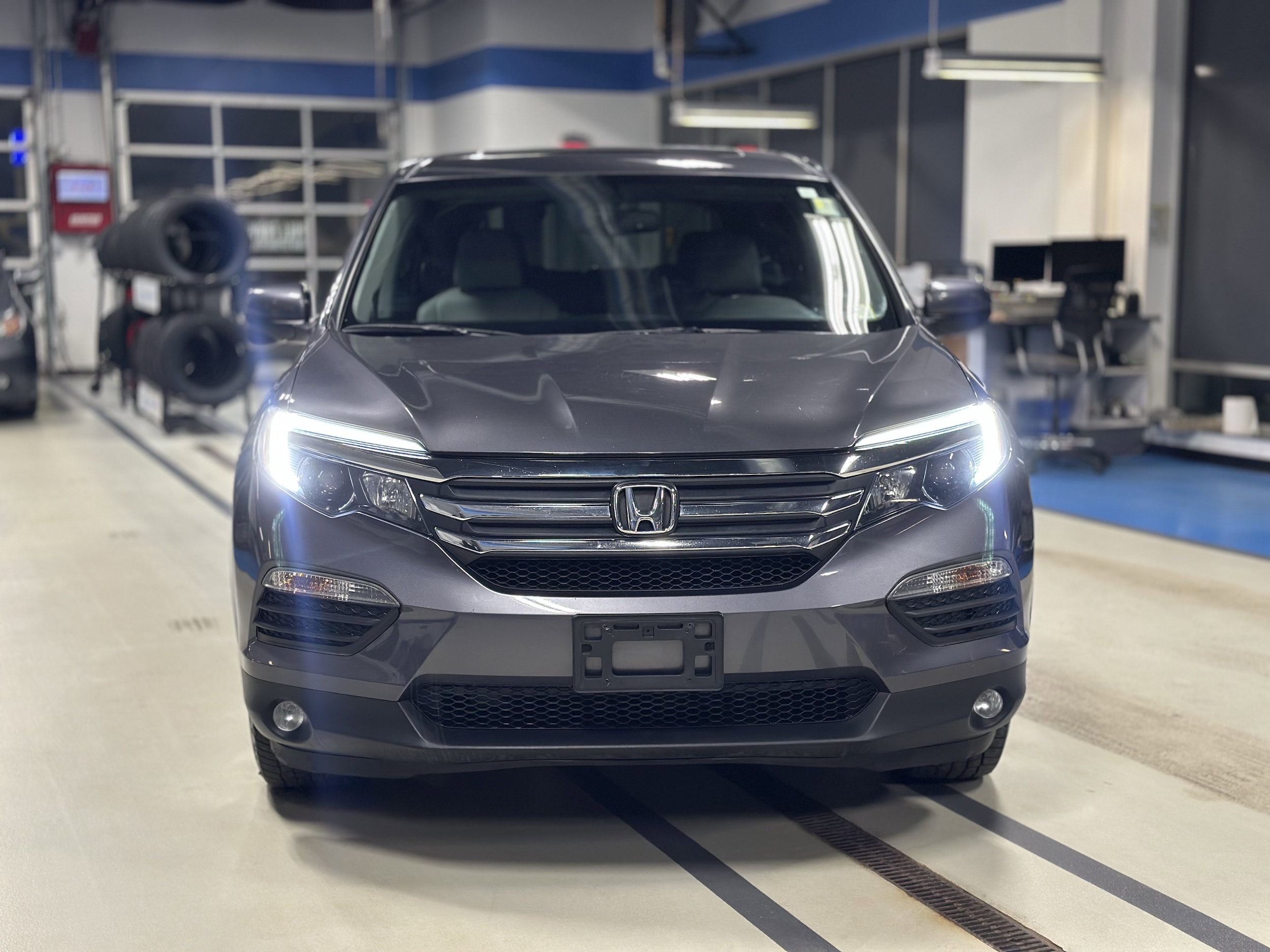 Used 2017 Honda Pilot EX-L with VIN 5FNYF6H54HB043483 for sale in Troy, NY