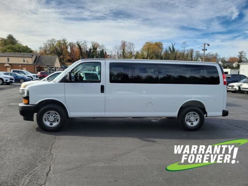 Certified 2025 Chevrolet Express Passenger 3500 1LS Van Extended Passenger Van