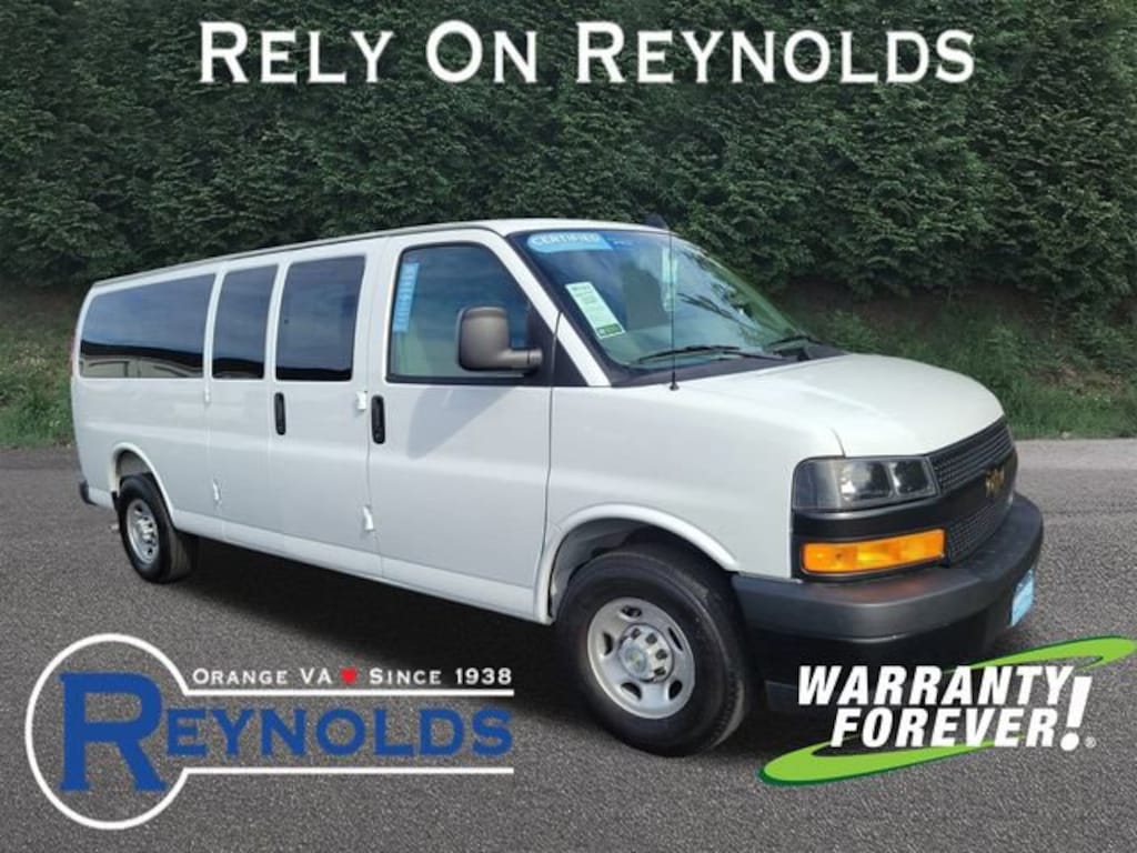 Certified 2025 Chevrolet Express Passenger 3500 1LS Van Extended Passenger Van