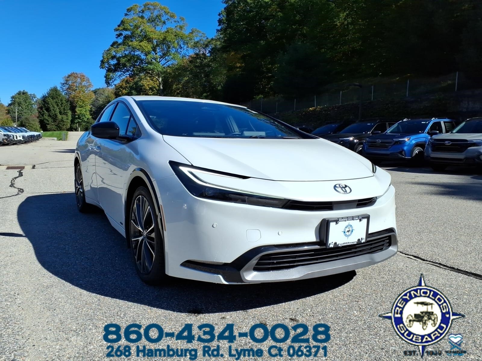 White 2024 Toyota Prius Hatchback All-Wheel Drive