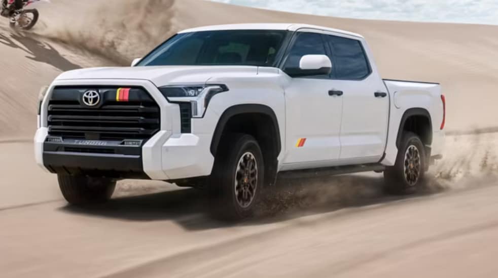 2026 Toyota Tundra driving in the desert