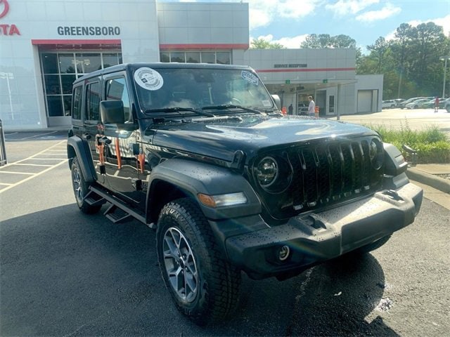 Used 2024 Jeep Wrangler 4-Door Sport S with VIN 1C4PJXDN4RW111106 for sale in Greensboro, NC