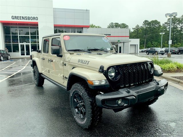 Used 2022 Jeep Gladiator WILLYS with VIN 1C6HJTAG8NL152991 for sale in Greensboro, NC