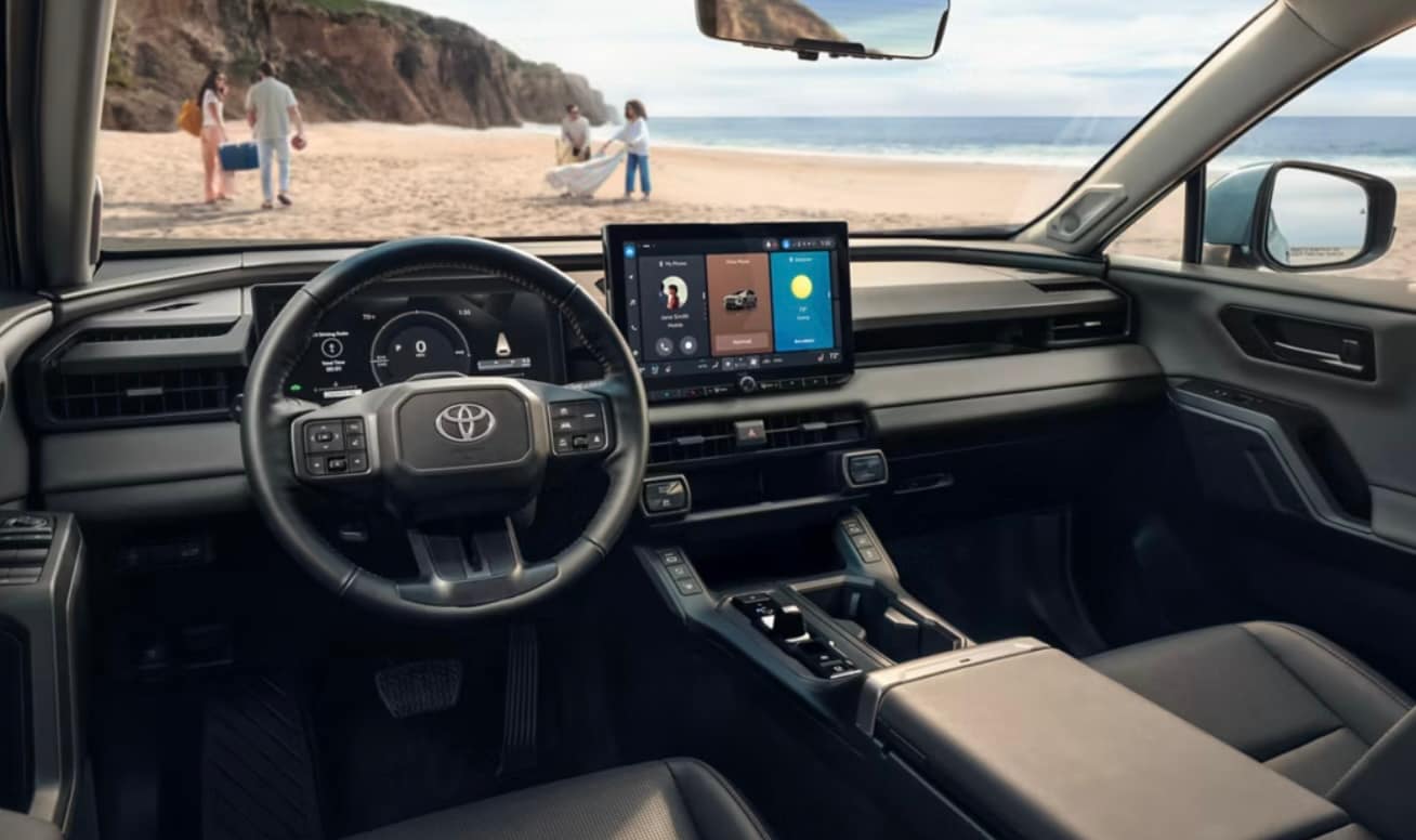  the dashboard of a new 2026 RAV4