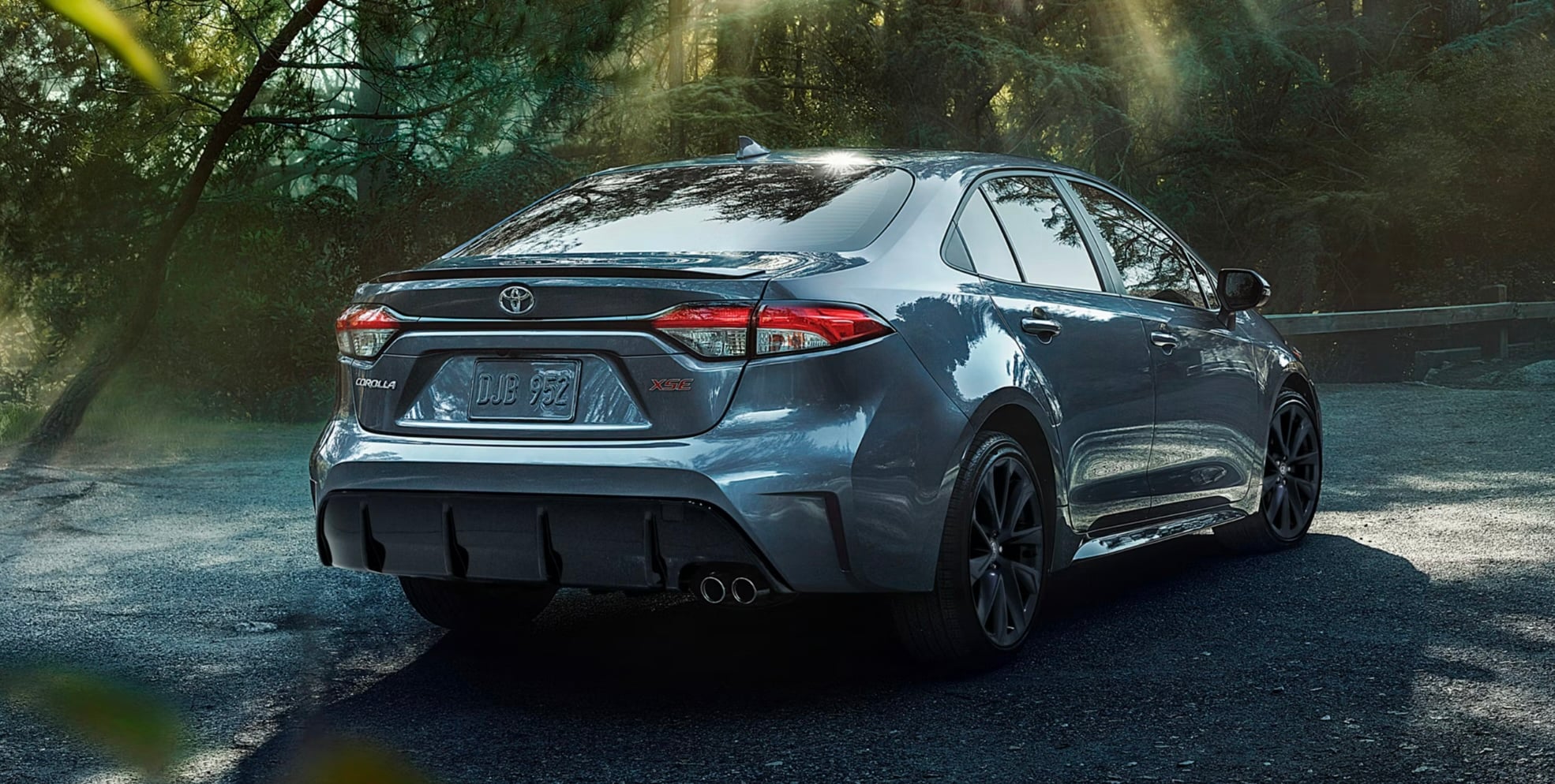  The back of a gray 2026 Toyota Corolla 