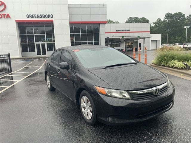 Used 2012 Honda Civic LX with VIN 19XFB2F59CE103643 for sale in Greensboro, NC