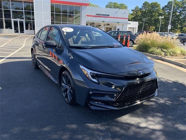 Certified 2025 Toyota Corolla LE with VIN JTDBCMFE3S3095536 for sale in Northfield, Minnesota
