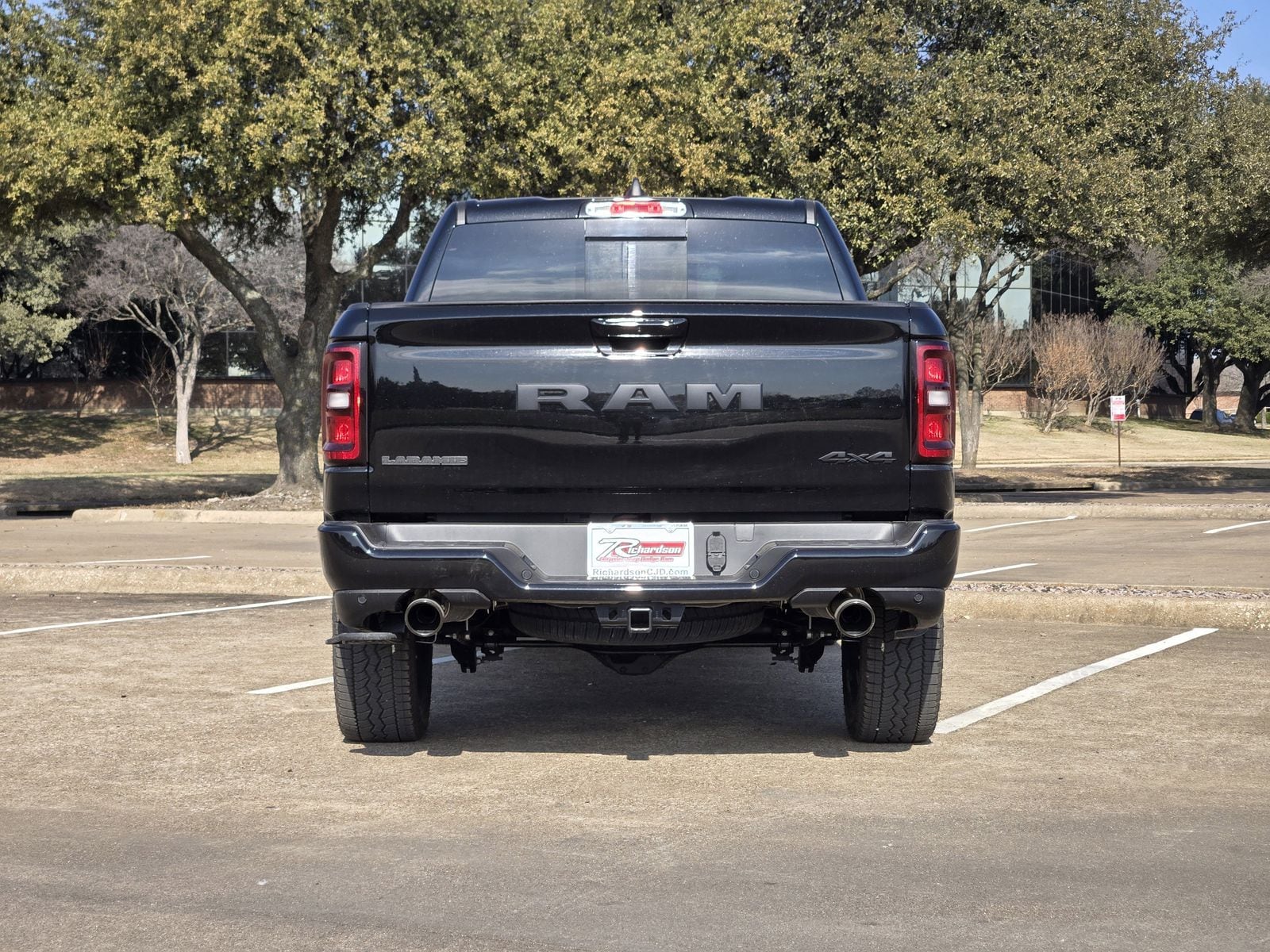 New 2026 Diamond Black Crystal Pearlcoat Ram LARAMIE CREW CAB 4X4 5