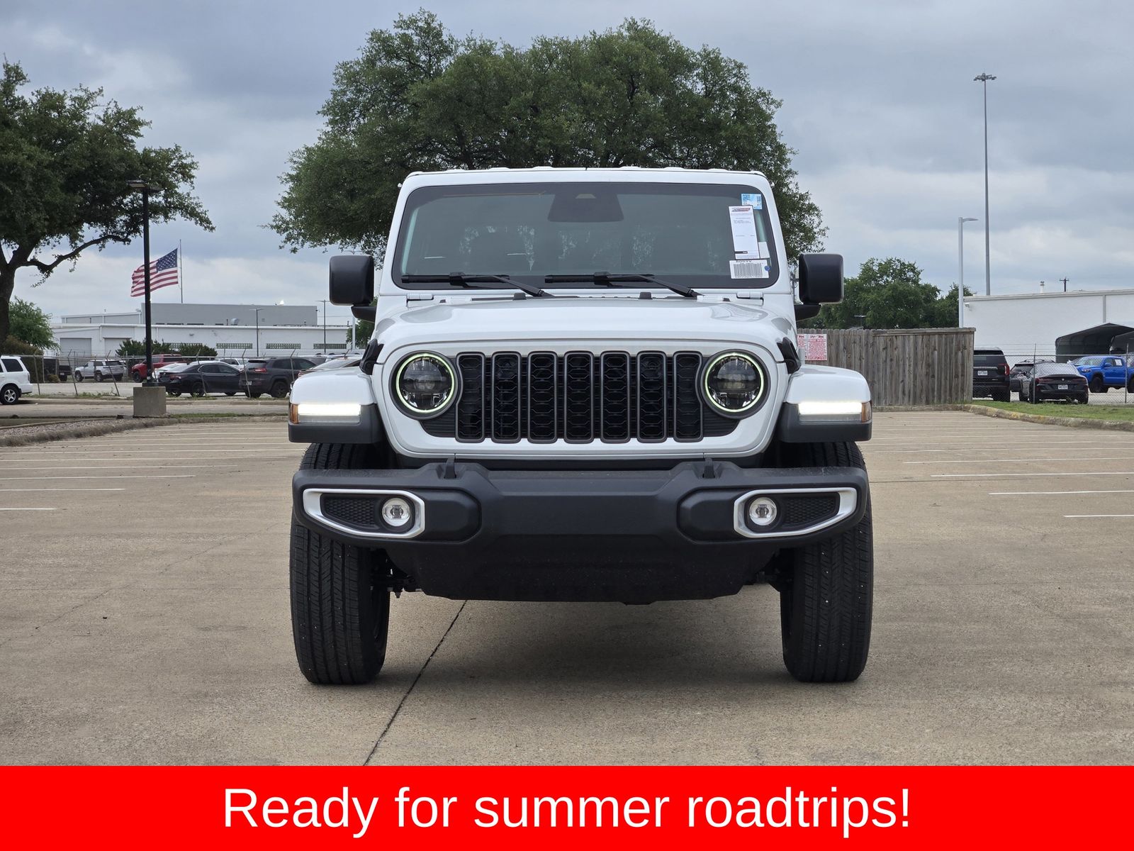 New 2026 Bright White Jeep SAHARA 4X4 image 8