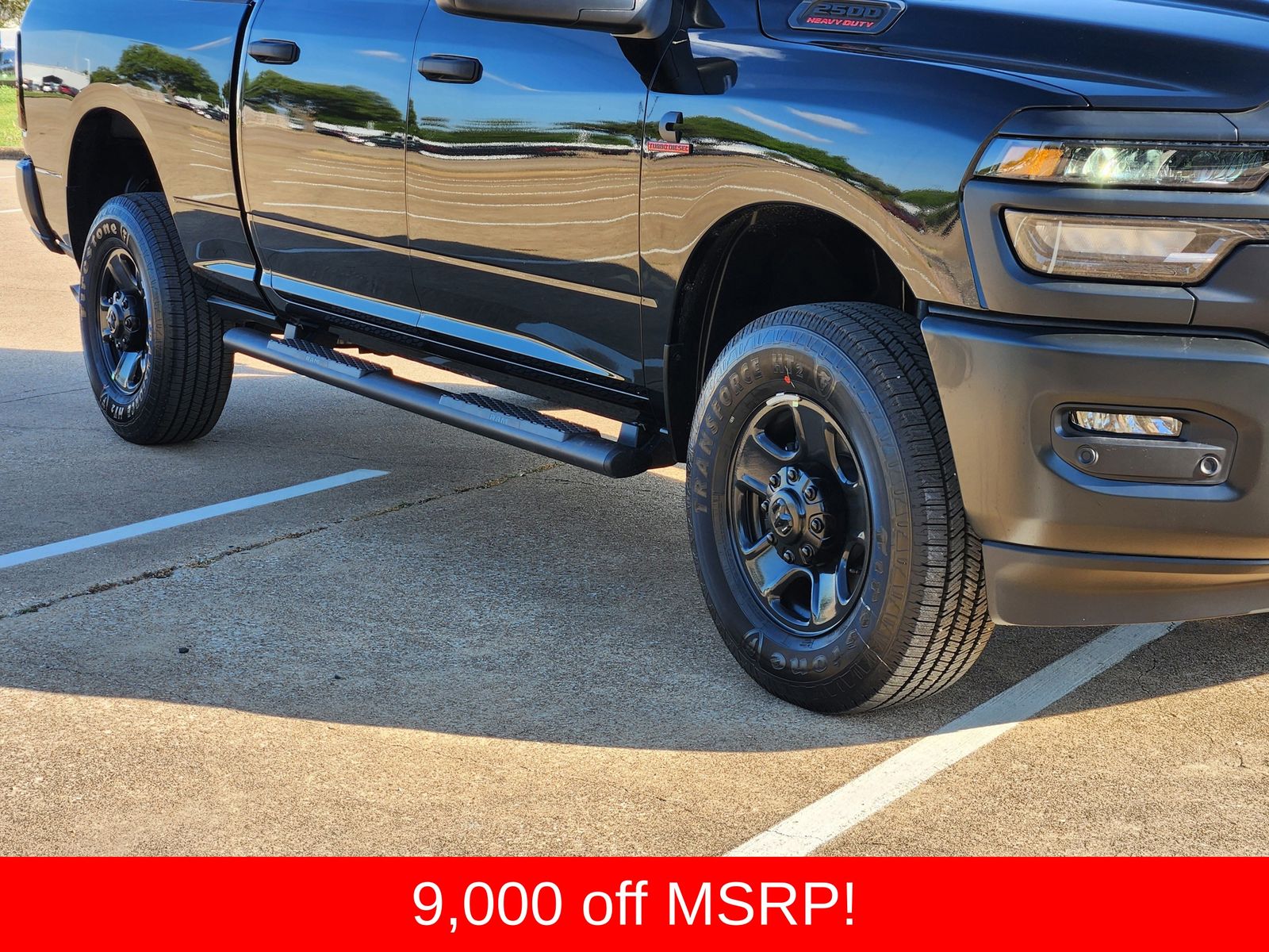 New 2026 Diamond Black Crystal Pearlcoat Ram TRADESMAN CREW CAB 4X4 6