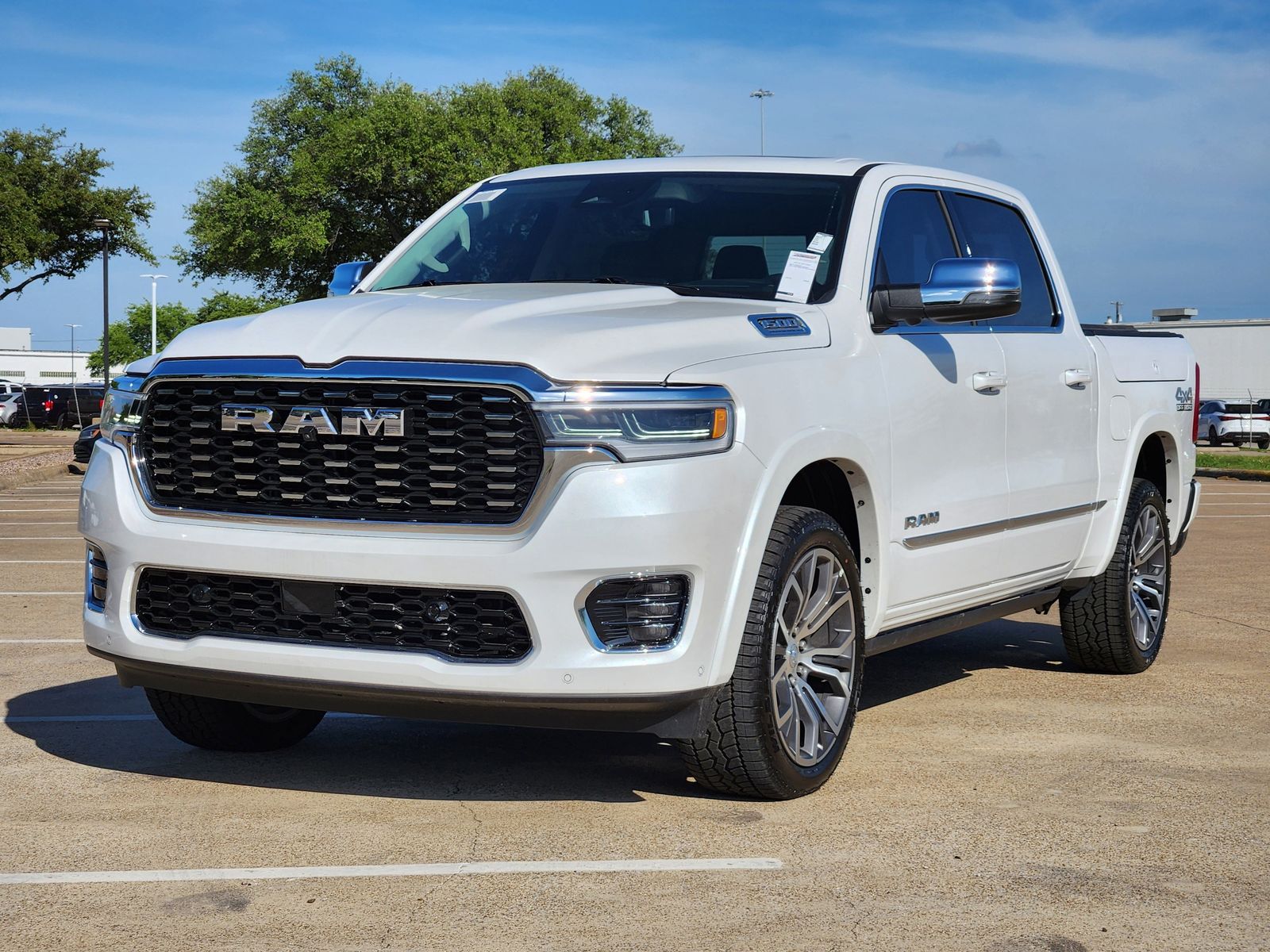 New 2026 Ivory White Tri-Coat Pearlcoat Ram TUNGSTEN CREW CAB 4X4 image 2