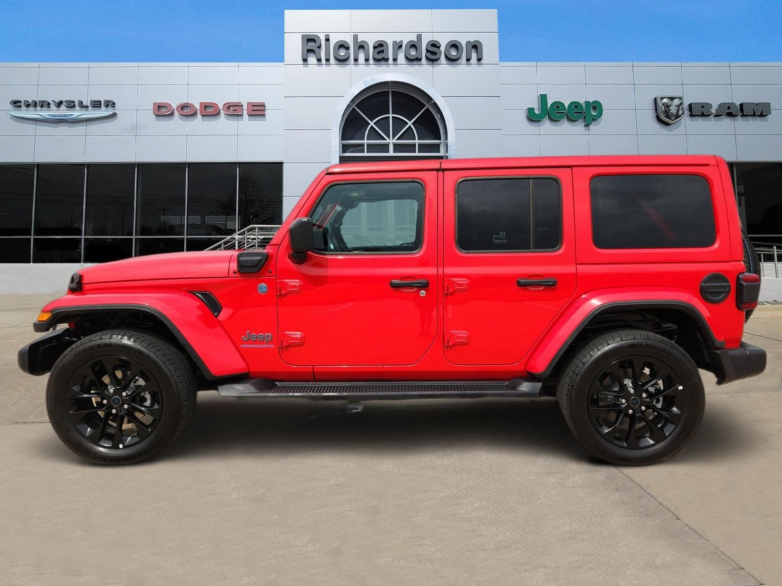 Certified Used 2025 Firecracker Red Jeep Sahara image 3