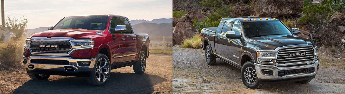 2019 Ram 1500 Classic Quad Cab vs 2019 Ram 2500 Crew Cab